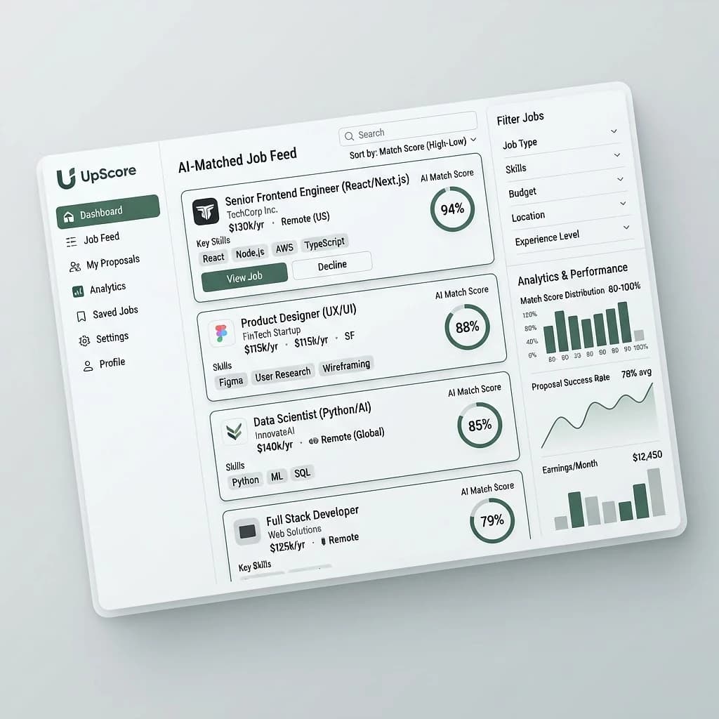 UpScore — AI Upwork Job Matcher